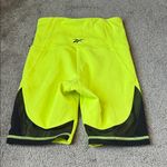 Reebok  Speedwick Neon Yellow Gym Biker Shorts SIZE XS Photo 3