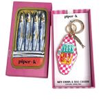Piper K Sardine Fish Can Bag Charm Key Ring Hotel Key Shaped Viral Tik Tok Beach Pink Photo 4