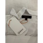 NWT Quince Sleeveless Smocked Back Square Neck Crop Tank Top White Women Medium Photo 5