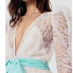 For Love & Lemons Rodin Iridescent Maxi Dress in Blanc Photo 3