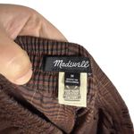 Madewell Women’s Plaid Flannel Track Trousers in Brown Glen Multi Size M Photo 9