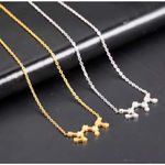 Boutique NEW Taurus 18k Gold Constellation Zodiac Star Necklace Birthday Astrology Photo 11