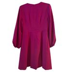 Eliza J Magenta Pink Long Sleeve A-Line Dress Size 8 with Pockets Photo 1
