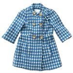 Anthropologie Leifsdottir Double Breasted Peacoat Houndstooth 100% Wool Jacket Photo 1