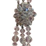 Vintage Aurora Borealis Crystal Bead Bracelet 1950s Old Hollywood Glam Photo 2