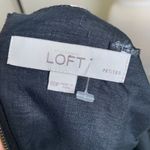 Loft Ann Taylor  Black Tan Animal Print Shift Dress Petite Size 00 Photo 9