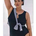 ANDIE Swim Eco Nylon The Malibu One Piece in Black L NWT Photo 5