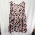 Torrid  Plus Size 3X Top Pink Floral Lace-Up Chiffon Tank Swing Oversized‎ 993 Photo 6