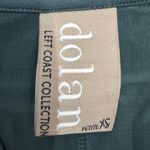 Anthro Dolan Left Coast Collection Teal V Neck Drop Waist Pocket Dress Petite XS Green Photo 3