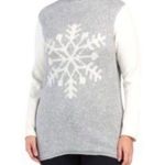 Cupcakes and Cashmere Cupcake & Cashmere snowflake sweater  Size 1x  Photo 1