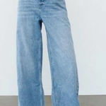 ZARA  mid waist ultra wide leg jeans sz 4 true to size Photo 0