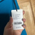 W By Worth Women’s boho  Teal Off-Shoulder Dress with White Stripes size S Photo 2