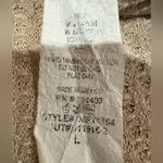 Blu Pepper Blue Pepper long-sleeved beige waffle-knit shirt patterned sleeves tie at hem LG Photo 3