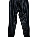 Commando Control Pants Women Large Black Skinny Faux Leather Legging Rocker Edgy Photo 1
