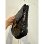 DEMELLIER Women's Black Gold Chain Strap Diamond Details Mini London Bag Purse Photo 6