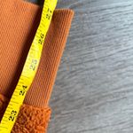 Athleta Large Orange Sherpa Tugga Hoodie Active Winter Fall Soft Cattail Brown Photo 9