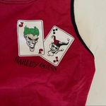 DC Comics HARLEY QUINN Red Black Body con Stretch Tank Dress Size Small Photo 8