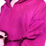 Adidas Pink magenta logo print half zip sweatshirt sweater long sleeve top Photo 6