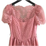 Vintage 60s Pink Lace Dress XS/Small Photo 2
