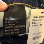 Suzanne Betro Blue Straight Leg Jeans with raw Hem and black track pants lines Photo 6