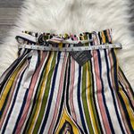 Mlle Gabrielle NWT  Stripe High Waist Wide Leg Pants Photo 3