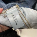 PacSun  Medium Wash Distressed Mom Jeans 26 Button Fly Blue High Rise Denim Photo 1