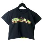 Urban Outfitters Tropicalia T Shirt Womens Black Extra Small XS Brazilian Music Festival Cotton Photo 0