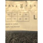 Savage Fenty Fuzzy Tank Dress Sleeveless Black V Neck Mini Dress size L Brown Size L Photo 4