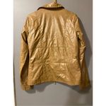 Me Jane  Womens Shiny Nylon Jacket Full Zipper Detail Size Small Photo 1