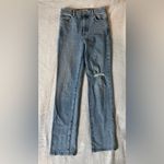 Current/Elliott Current/Elliot Soulmate High Rise Slim Straight Leg Jeans Light Wash - Size 25 Photo 2