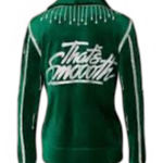 New 🆕 Paris Hilton Green and white velvet zip Photo 0