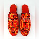Gucci  Princetown Horsebit Logo Orange Fabric Flat Loafer Mules Size EU 38.5 Photo 9
