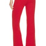 Lovers + Friends Red Ribbed Knit Wide Leg Pants MEDIUM Inca Resort Coverup NEW Photo 2