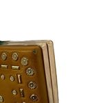 ALDO mustard yellow gold studded clutch Photo 8