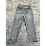Princess Polly  Light Wash High Rise Faded Cropped Straight Leg Mom Jeans Size 4 Photo 1