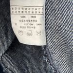 Korean Fashion Denim Ruffle Jacket Sz M 100% Cotton Western‎ Equestrian Blue Size M Photo 8