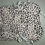 Savanna Jane floral embroidered pink leopard print romper women’s plus size 1X Photo 4