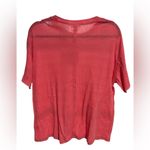 Mimosa Pink Short Sleeve‎ Tee Casual Crew Neck Photo 1