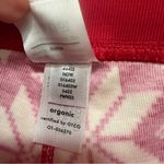 Hanna Andersson Organic Long Johns Pajamas Scandi Snowflake Print Size XS Red Photo 5
