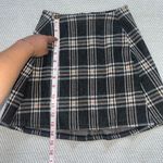 Originality Grey Plaid A Line Pull On Preppy Mini Skirt Sz Xs Pockets Gray Photo 5