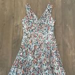 Anthropologie Plenty dresses by Tracy Reese Floral Midi Dress Size 4 Pleated Green Photo 3