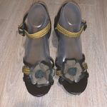 Decree  wood flower block Wedged heels Photo 1