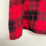 BeachLunchLounge Beach Lunch Loung Black & Red Plaid Button Down Shirt Dress Womens XS Buffalo Photo 2