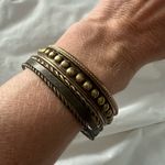 Brass tone stackable layering bracelets Photo 6
