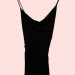Diane Von Furstenberg 90’s-Y2K DVF lbd cowl neck side ruched mini dress skinny strap asymmetrical sz 4 Photo 1