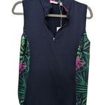 Lady Hagen Patterned Sleeveless Athletic Top Zip NWT Size M Photo 0