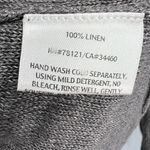Eileen Fisher Gray Linen Knit Blazer Cardigan One Button Slip Pockets Size L Photo 5