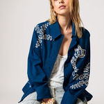 We The Free Sz M  NWT $198 MSRP Linen Blend Button Up Photo 0