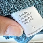 One World  Blue Embroidered Rhinestone Y2K Tunic Blouse Womens L Maximalist Top Photo 8