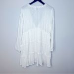 Princess Polly Polly Black and White Polka Dot V-Neck Tiered‎ Dress Size 12 Photo 1